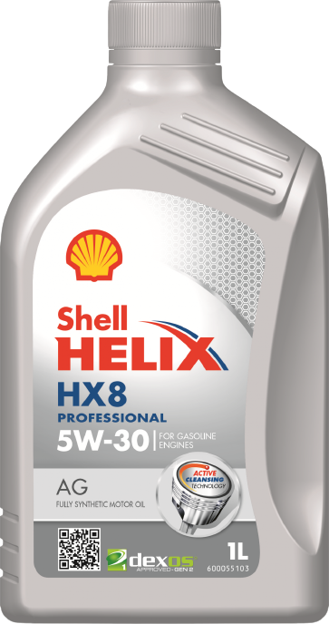 Моторное масло SHELL 5W30 HELIX HX8 PROFESSIONAL AG, 1л